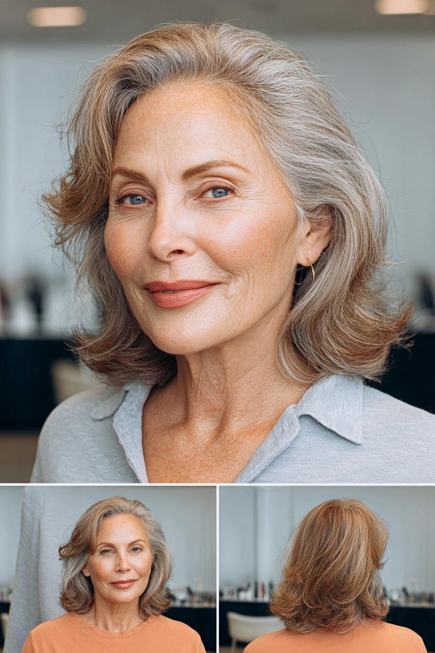 Soft Wavy Silver Layers