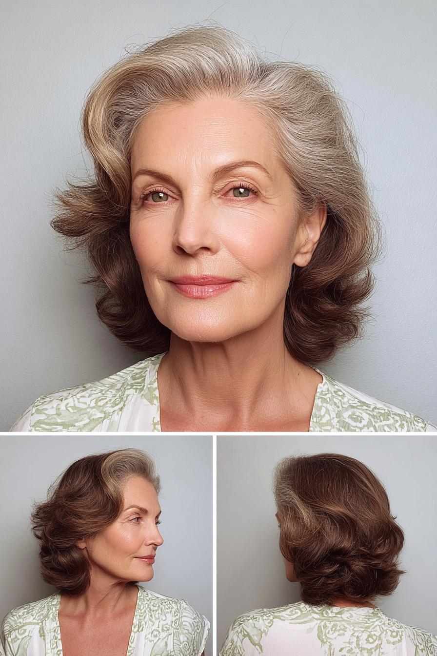 Chic Silver Waves