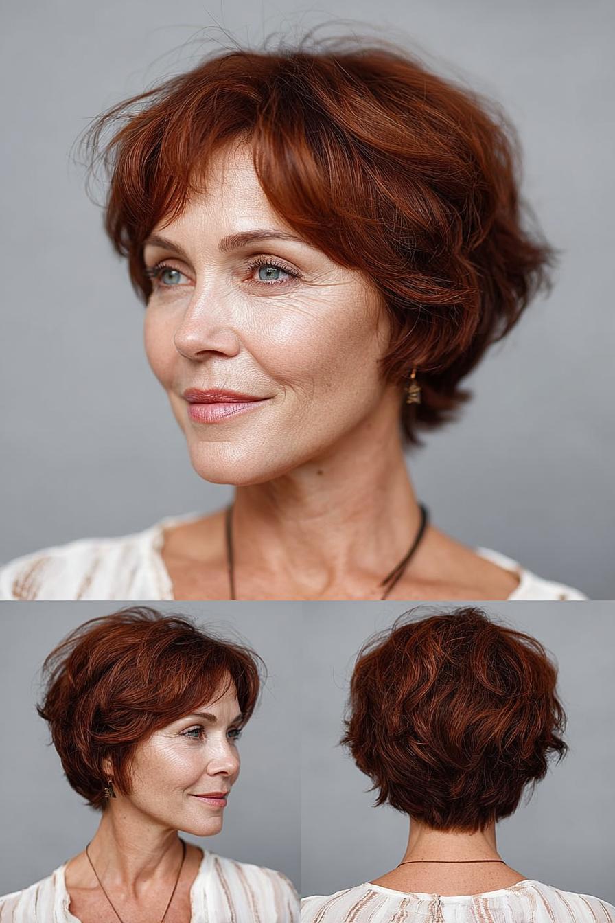 Fresh Auburn Bob Waves