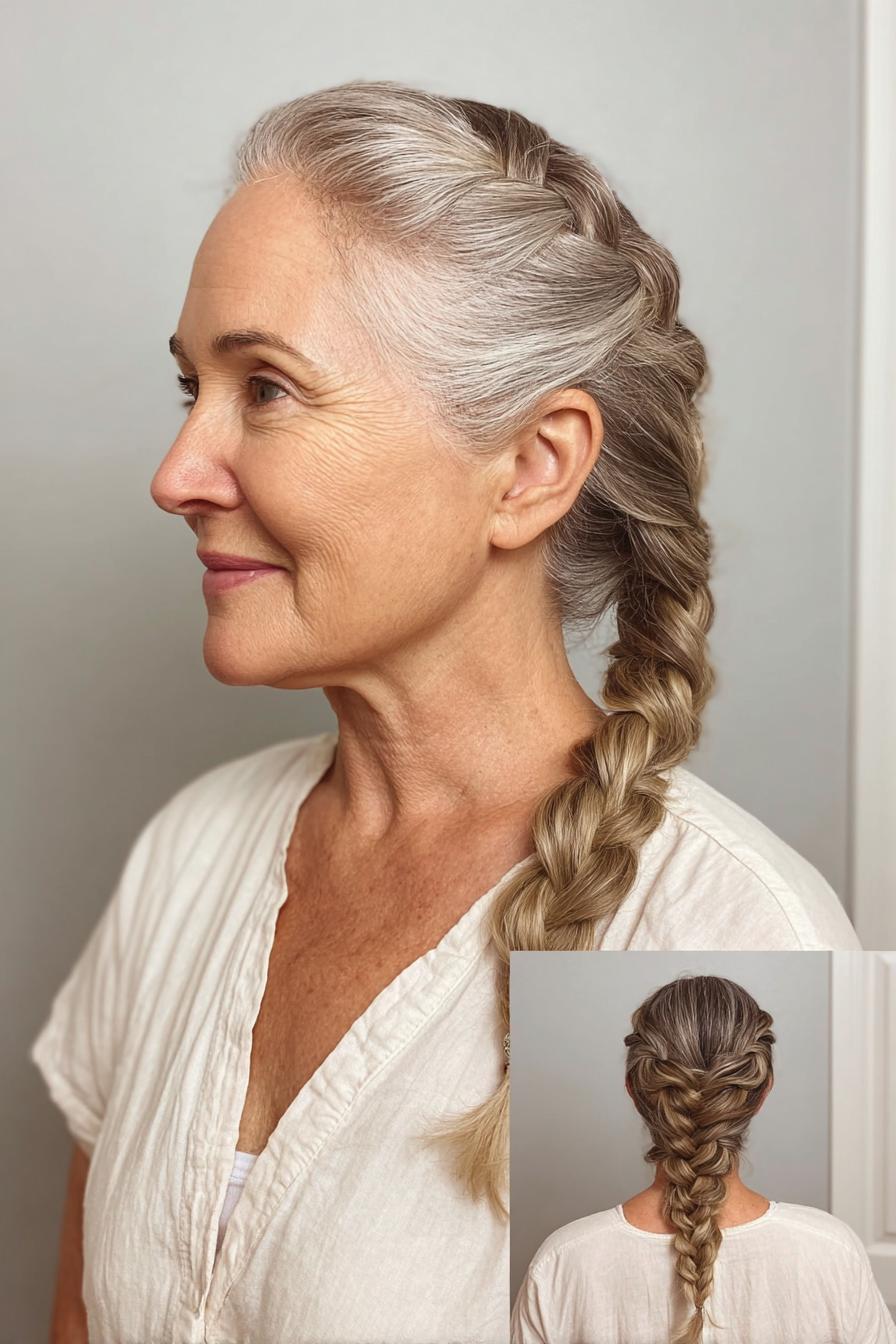 Silver Braided Elegance