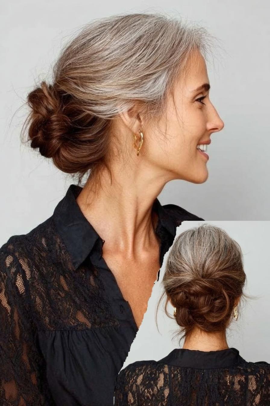 Silver strands timeless grace