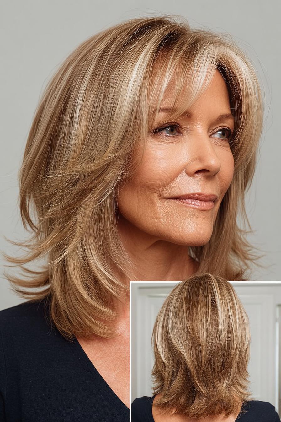 Soft Feathered Blonde Layers