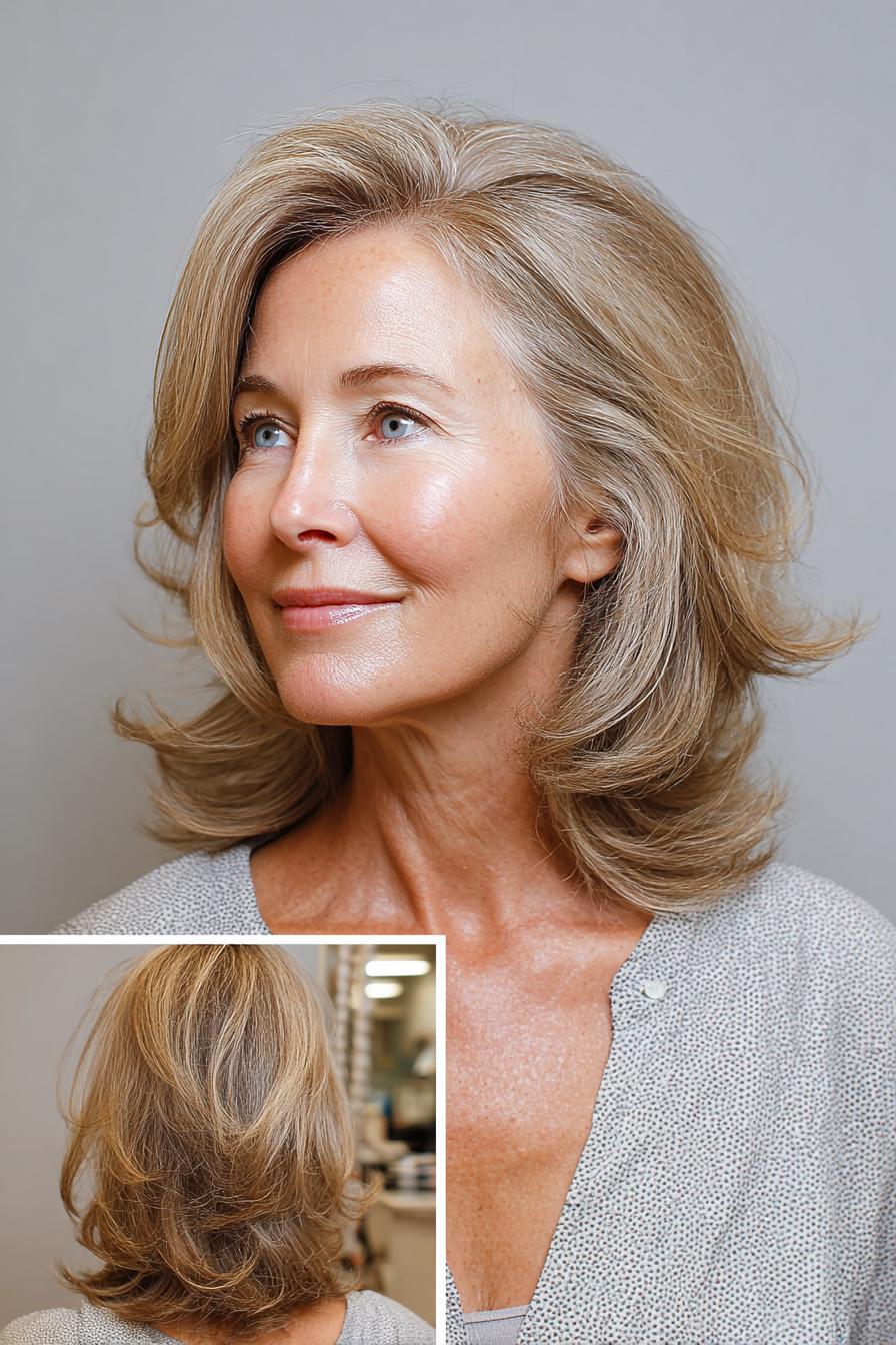 Soft Silver Blonde Layers