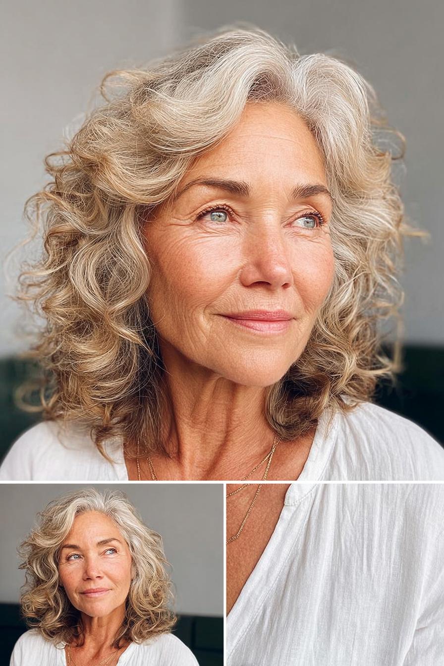 Soft Silver Blonde Waves