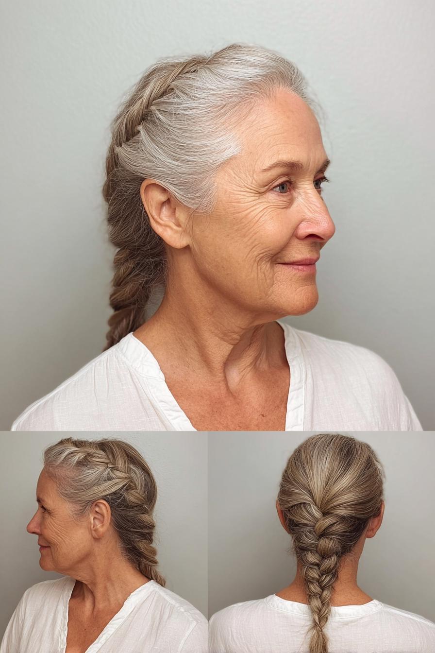 Timeless Silver Braided Grace