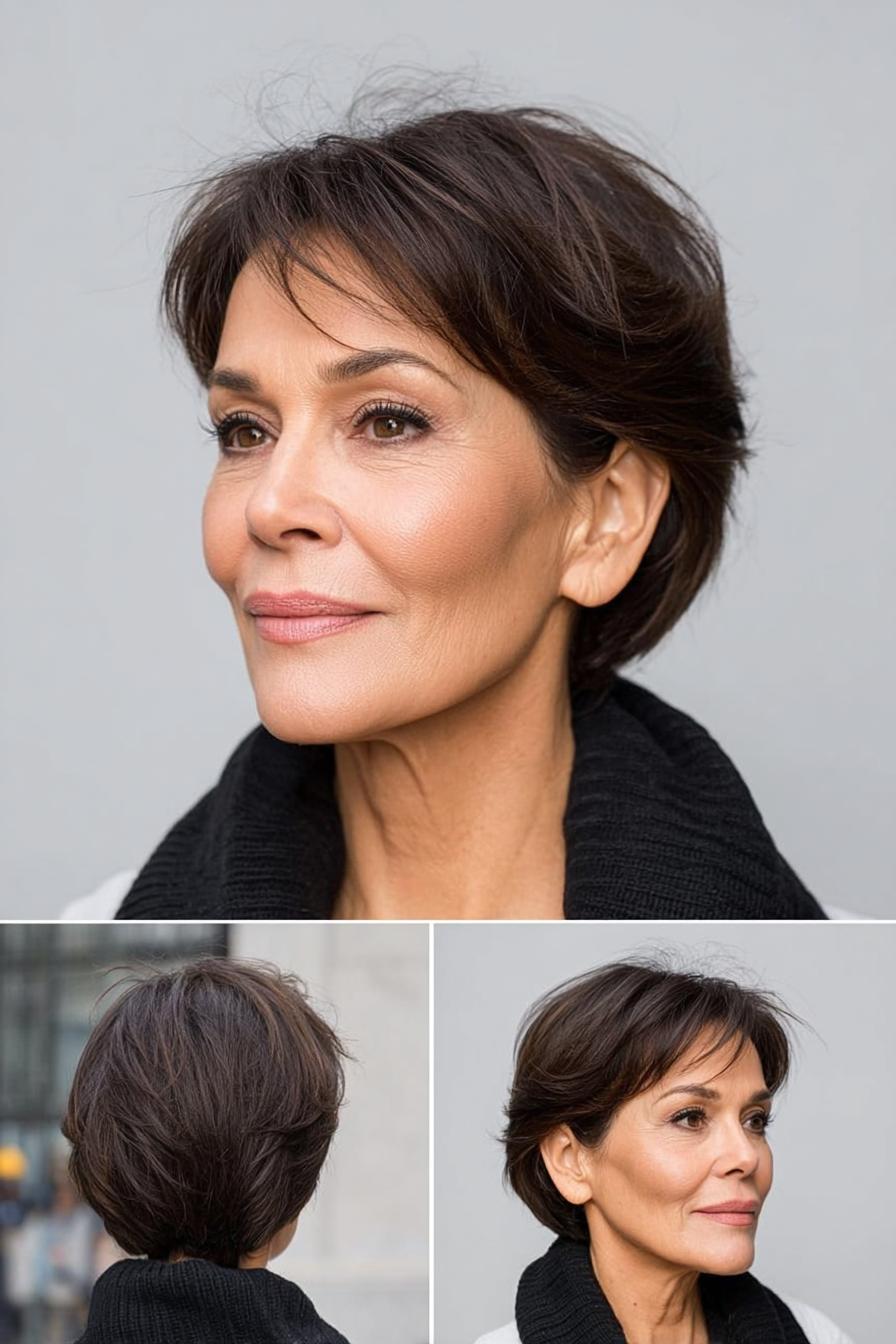Fresh Side Swept Pixie Bob