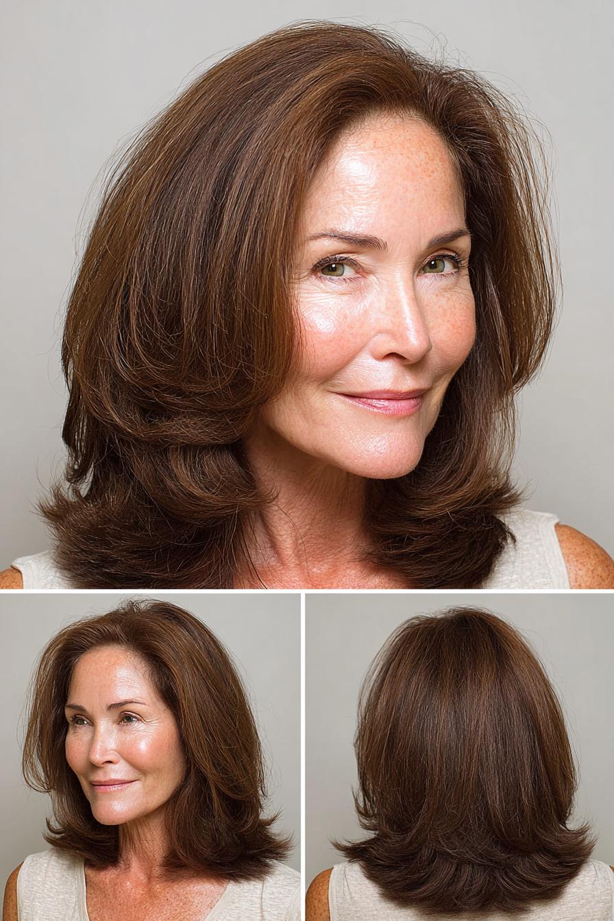 Fresh Voluminous Brunette Layers