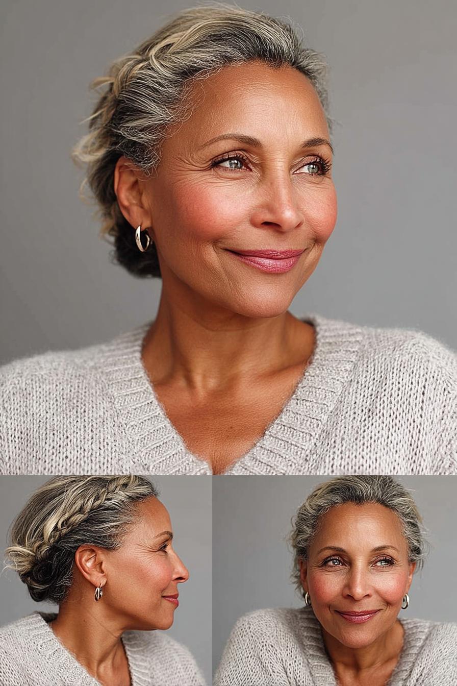 Graceful Textured Low Bun