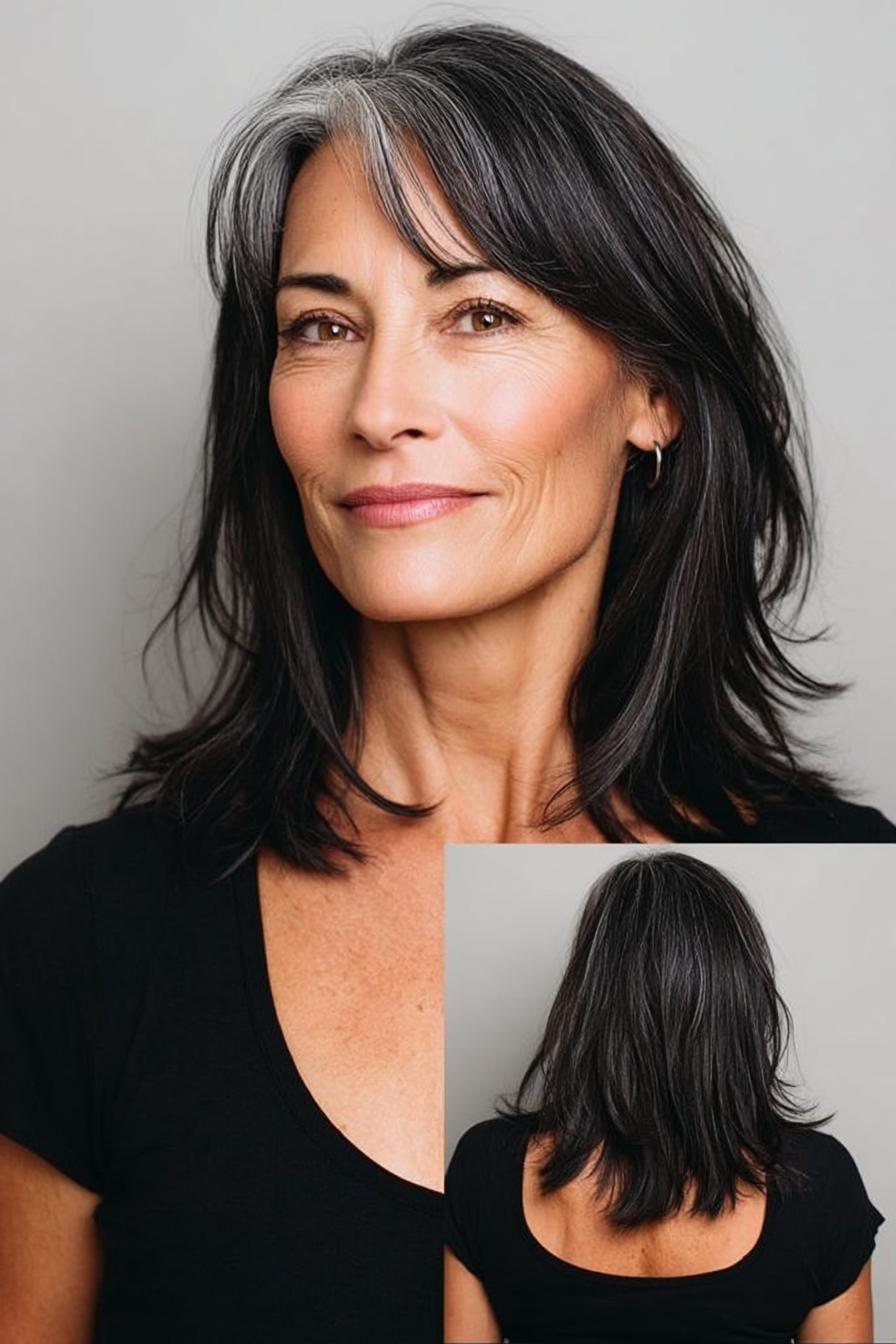 Silver streak soft waves