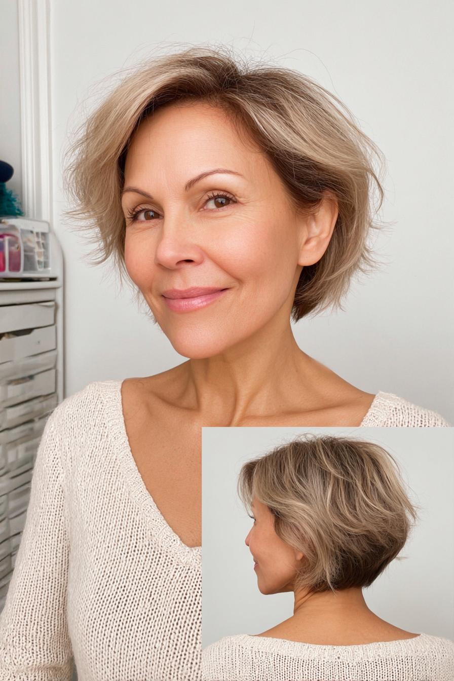 Blonde Bob Framing Beauty