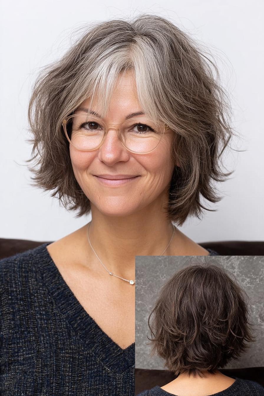 Modern Gray Textured Shag