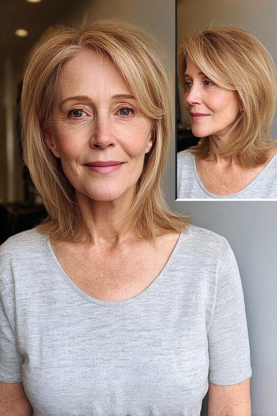 Soft layered fringe elegance