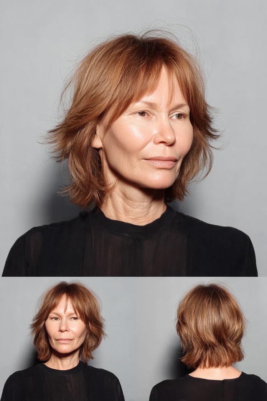 Soft layered shag style