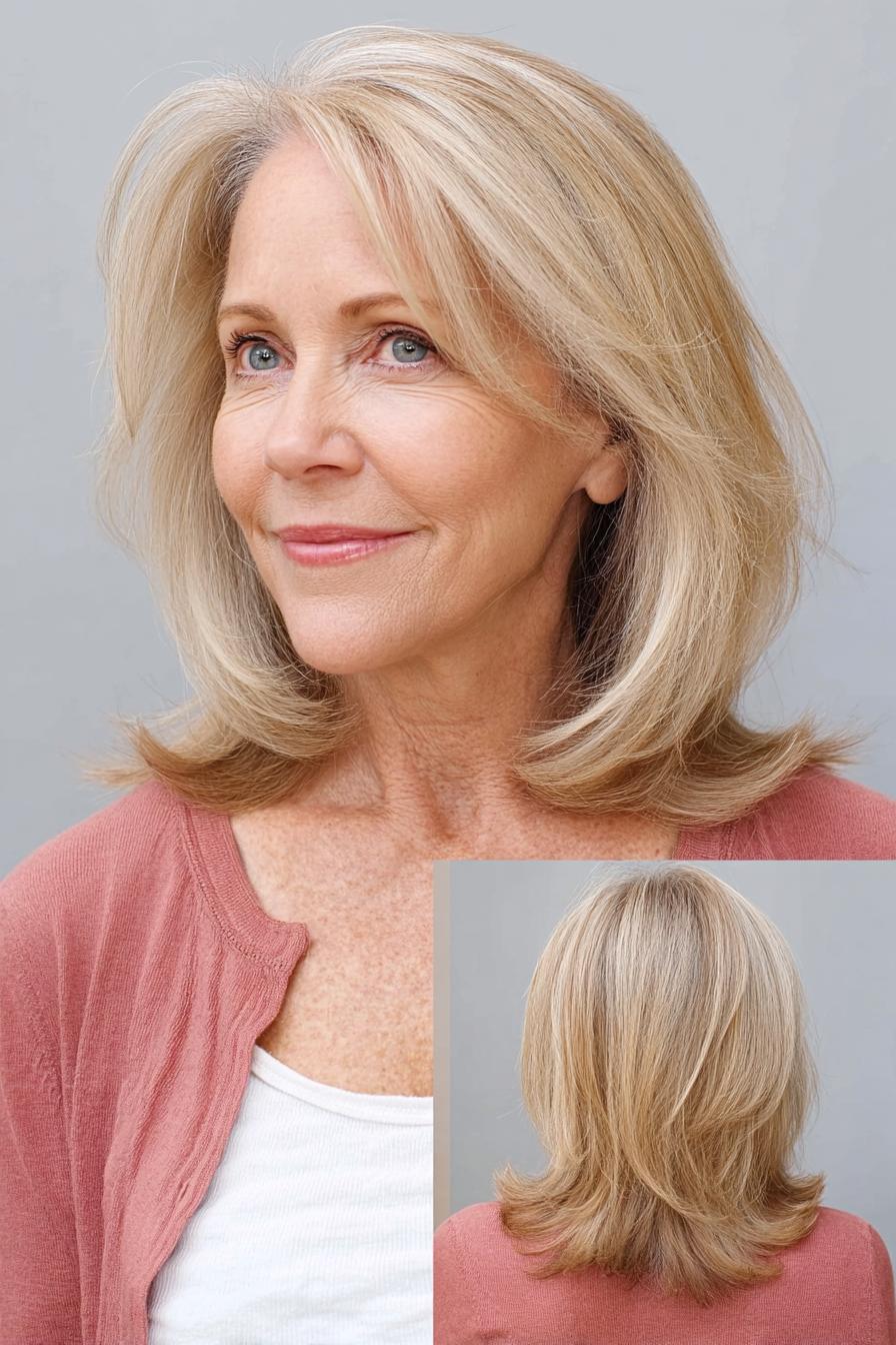 Soft Layered Side Bangs
