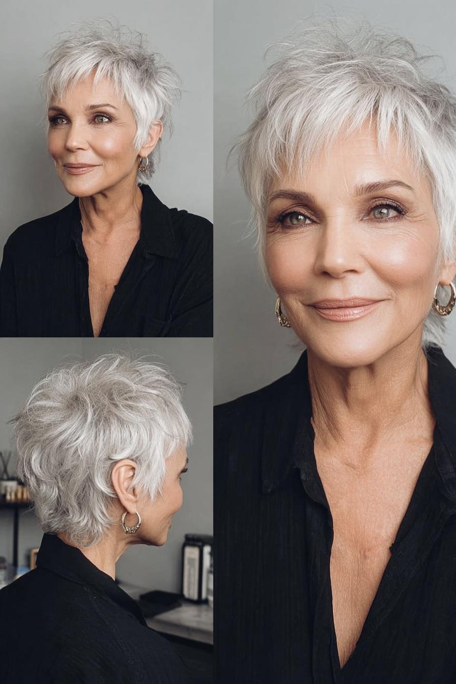 Soft Silver Pixie Layers