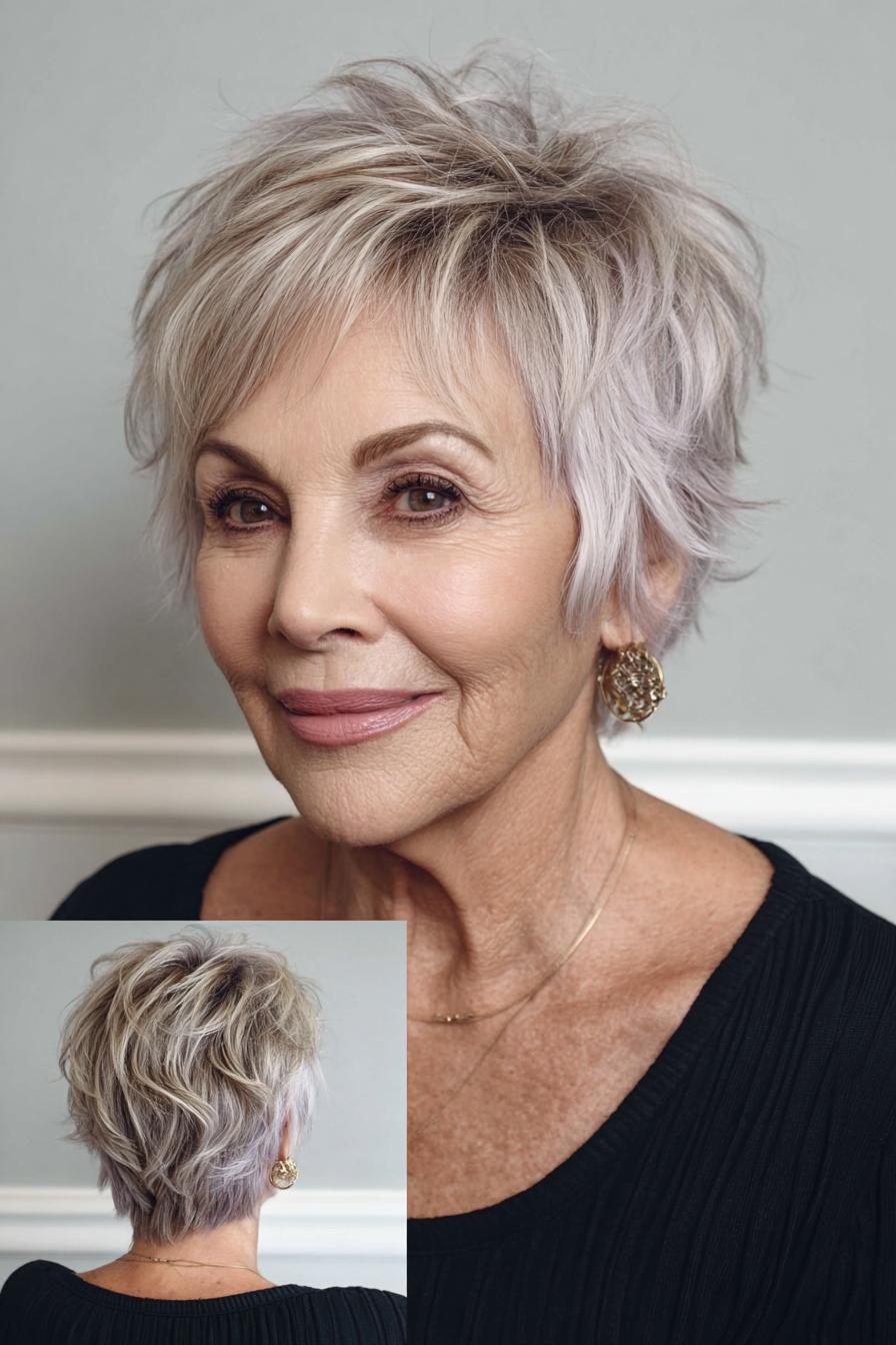 Soft Silver Pixie Layers