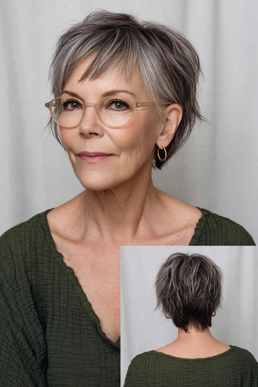 Soft Textured Silver Pixie
