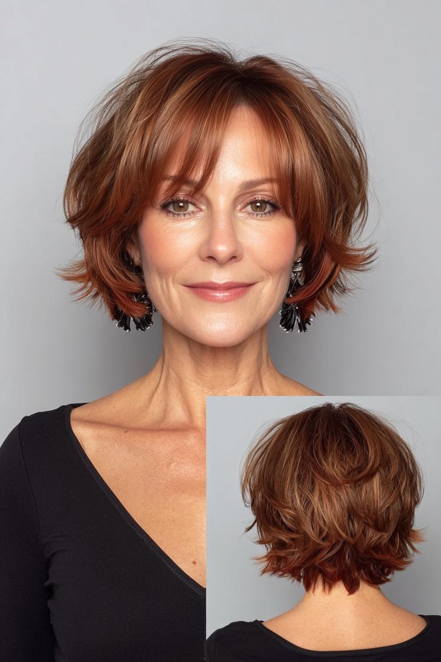 Soft Wavy Layered Bob