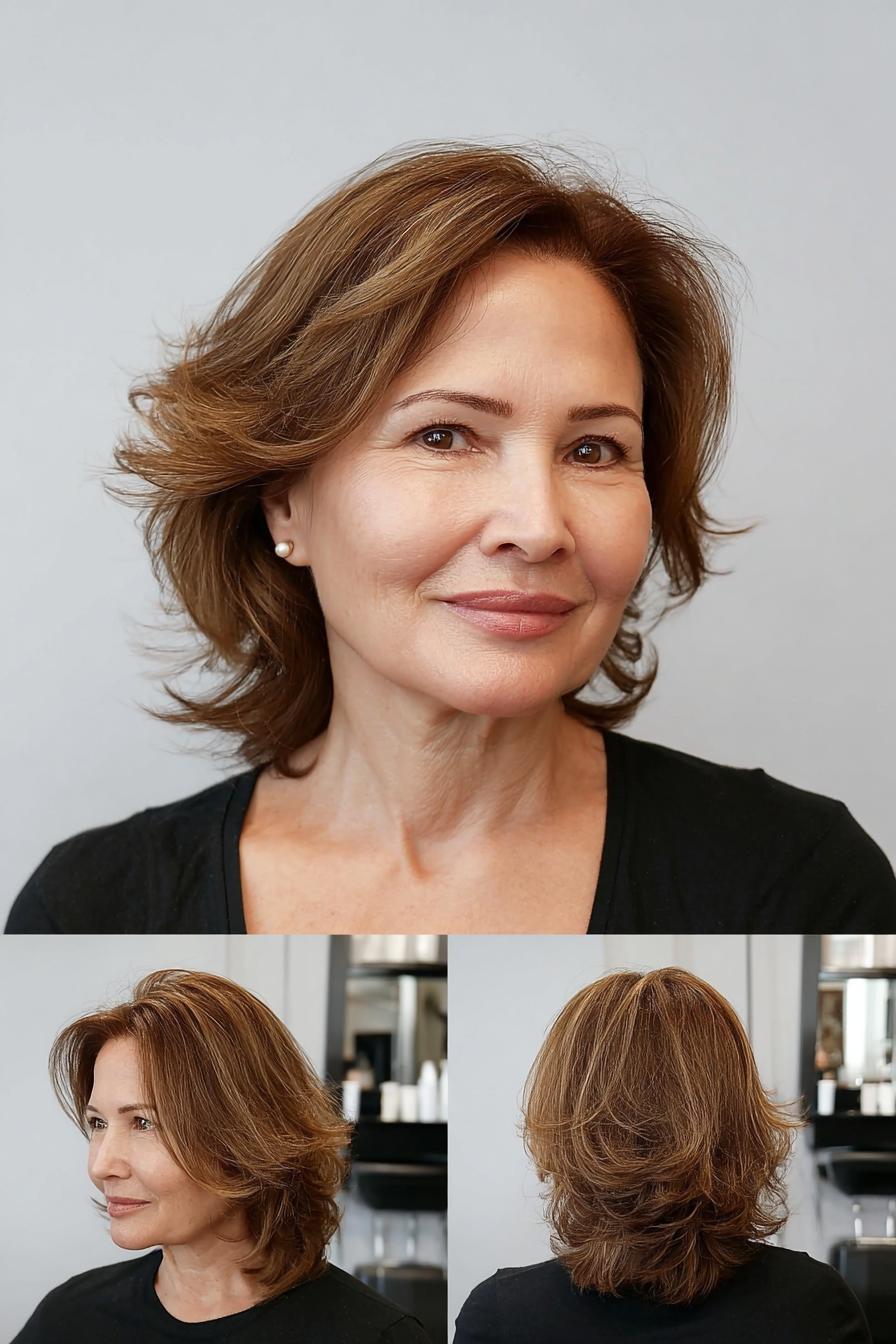 Caramel Layered Bob Beauty