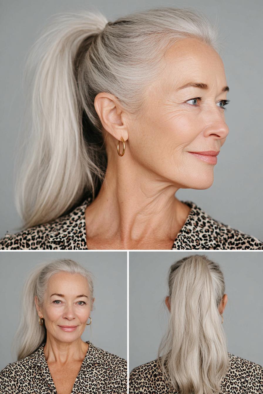 Silver Ponytail Grace