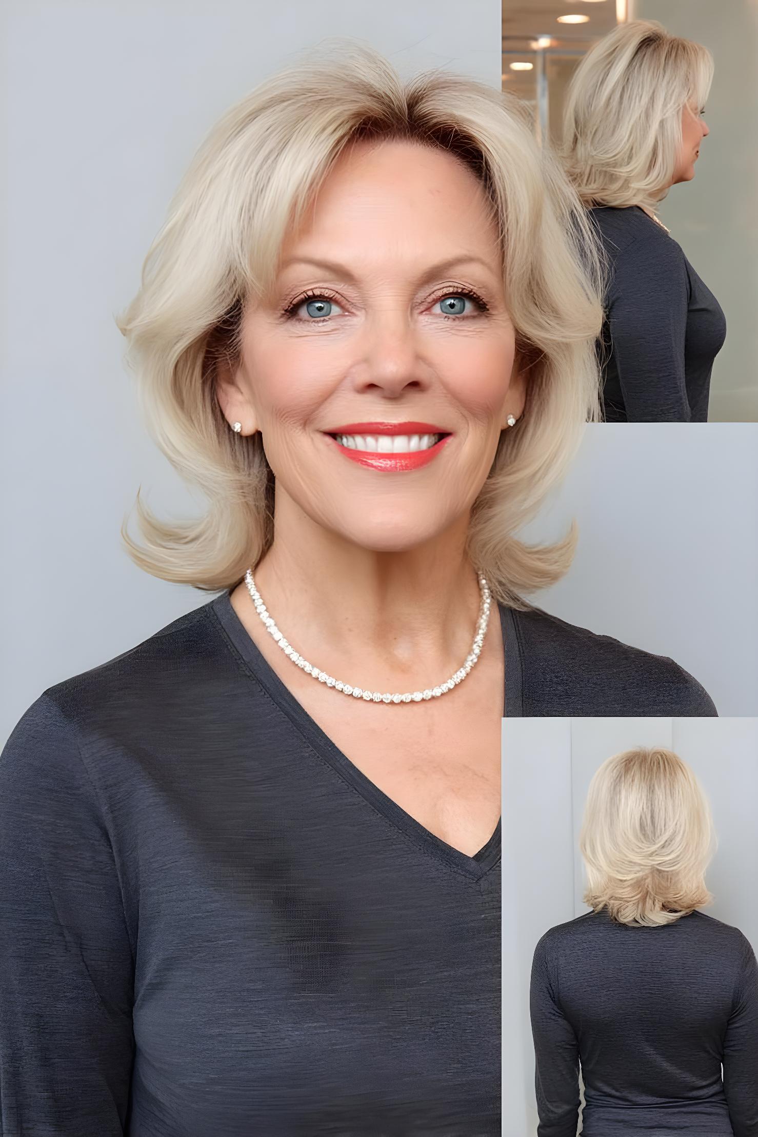 soft layered blonde glamour