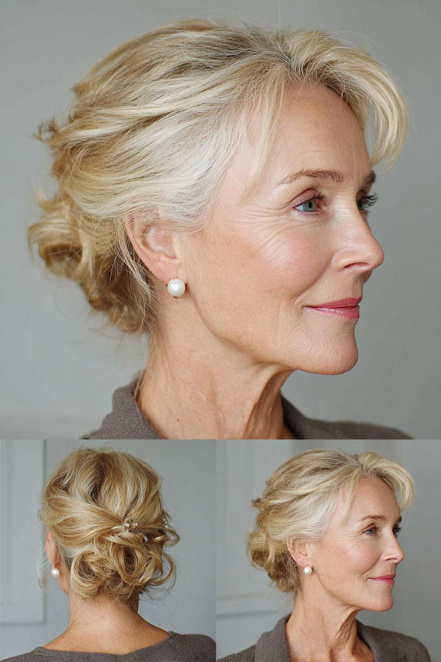Soft Romantic Low Bun