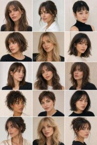 chic french wispy bangs